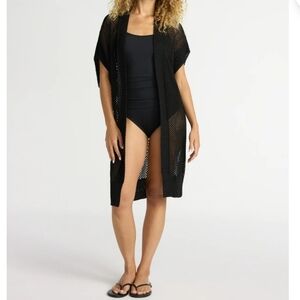 Time & Tru. Black Crochet Swim Cover-up. Size L/XL. NWT.